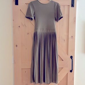 Olive green ASOS dress w open back